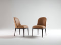 Chaise de salle à manger - Similicuir - Bois - 51x56x84 cm - Cognac-Bois foncé - Style moderne