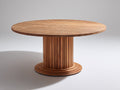 Table de jardin - Bois - 120x120x75 cm - Bois naturel - Style contemporain