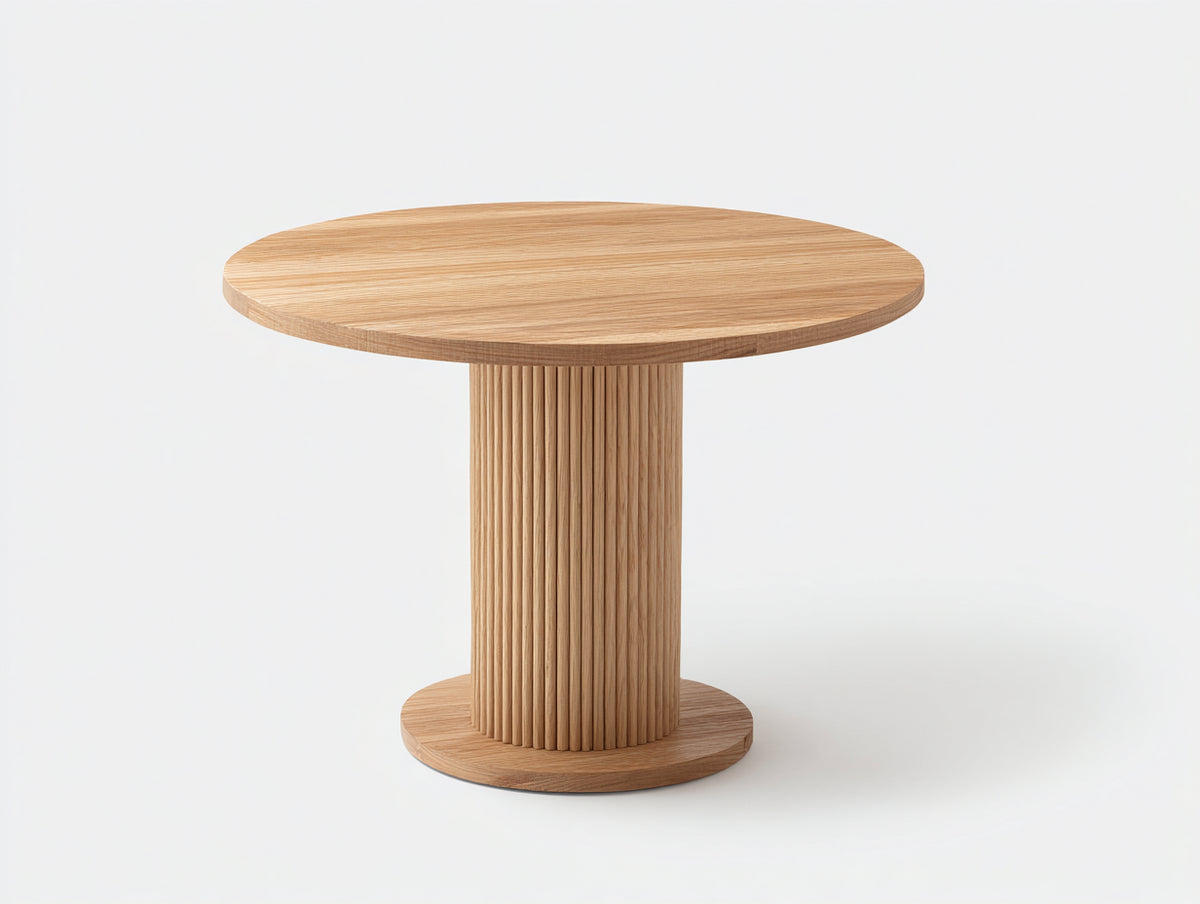 Table de jardin - Bois - 100x100x75 cm - Bois clair - Style épuré