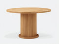 Table de jardin - Bois - 112x112x75 cm - Bois clair - Style contemporain